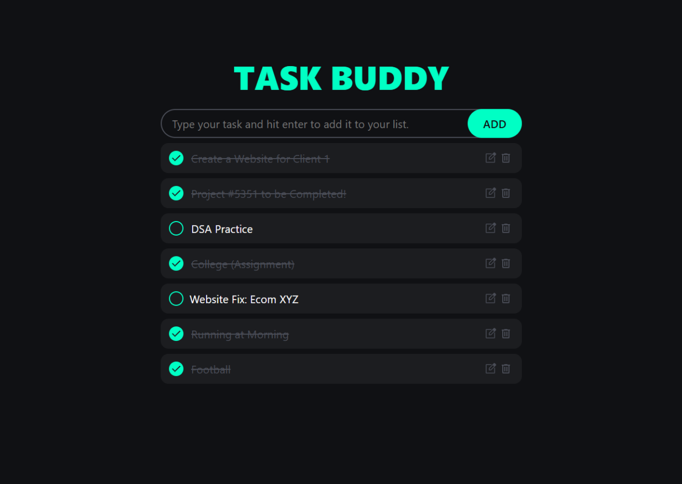 Task Buddy - Todo List App